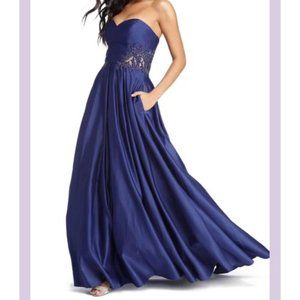 Roseynn Satin Sweetheart Ball Gown